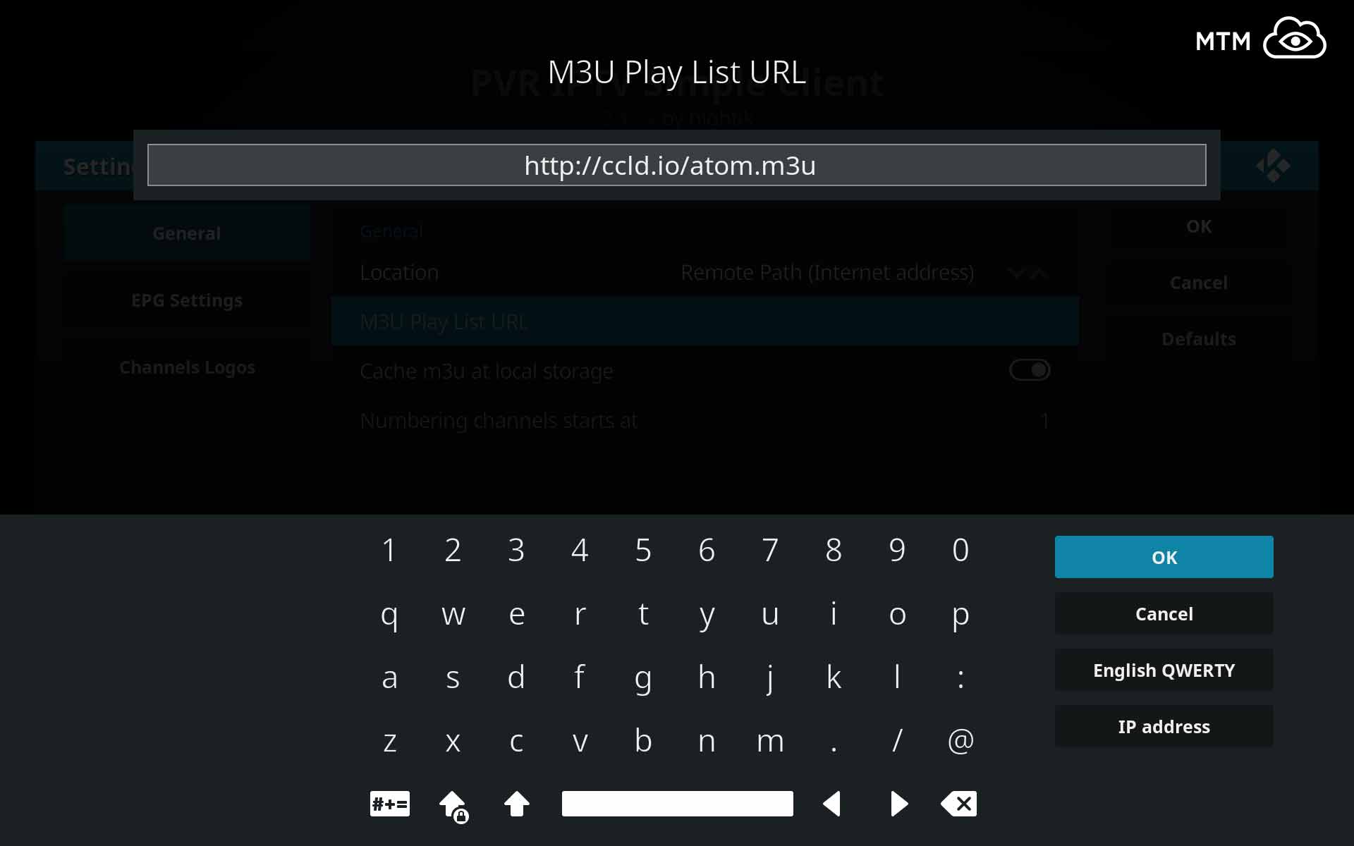 Pvr iptv simple client m3u playlist url 2018